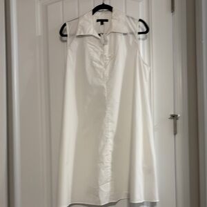 Banana Republic White Sleeveless Dress